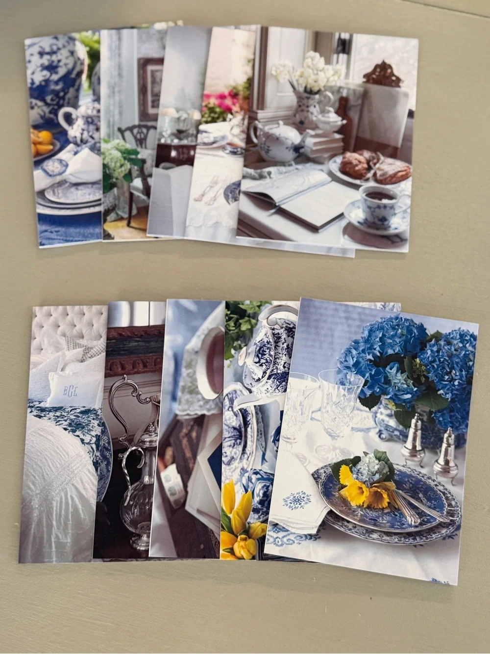 Set of 10 Decorative Note Cards - Each Unique and Beautiful- Envelopes Included